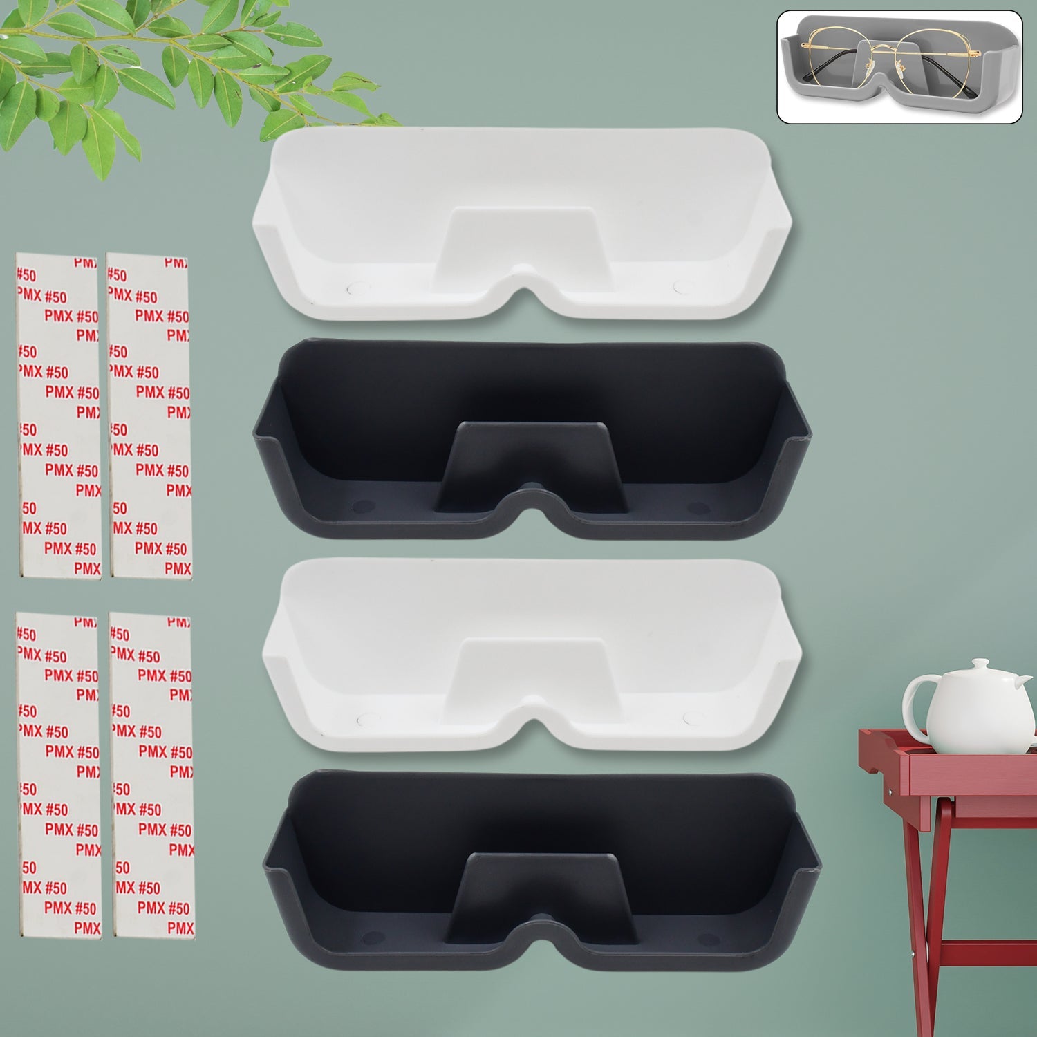 Wall Mounted Sunglasses Holder (4 Pcs Set) Wall Mounted Sunglasses Holder (4 Pcs Set)